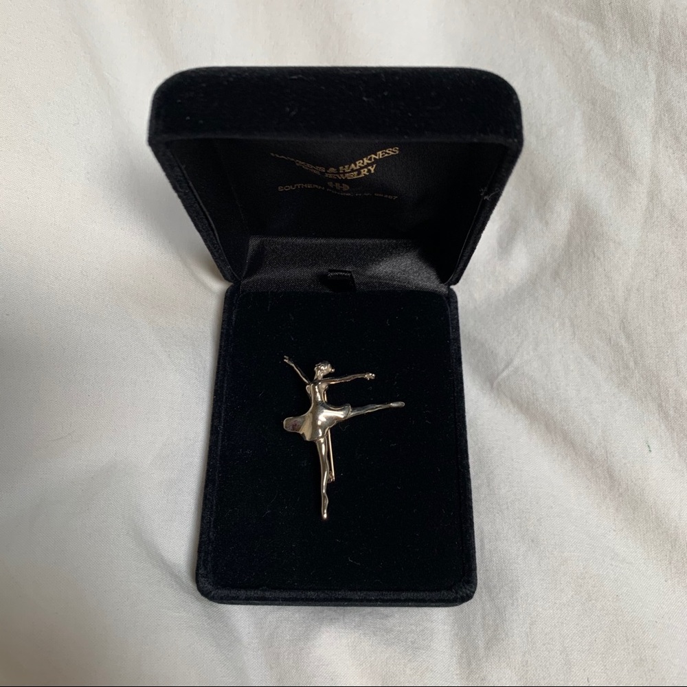 Hawkins & Harkness Sterling Silver Ballerina Pin
